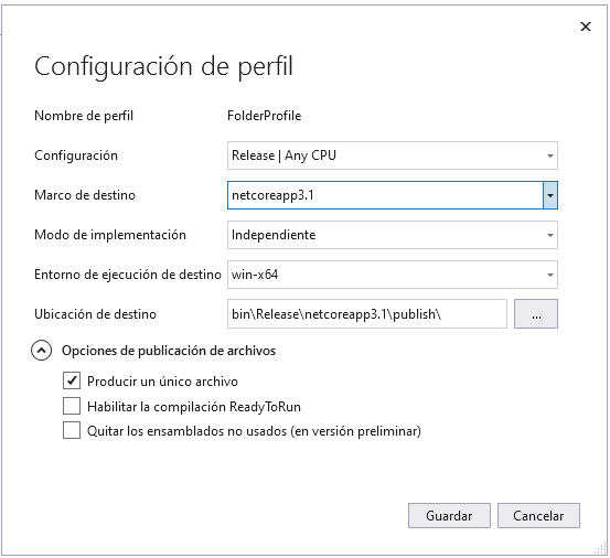 Single File .NET Core