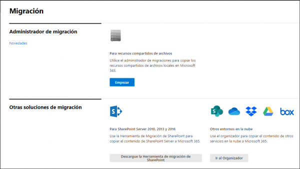 Migración. Cargar ficheros heredados a Sharepoint